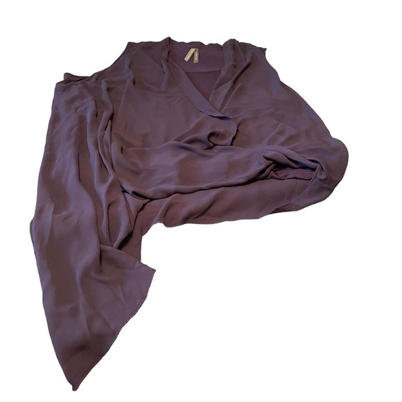 Pennington’s Purple Scoop Neck-Bubble Hem-long Flowy Side Panel. Size 4X - Picture 4 of 9